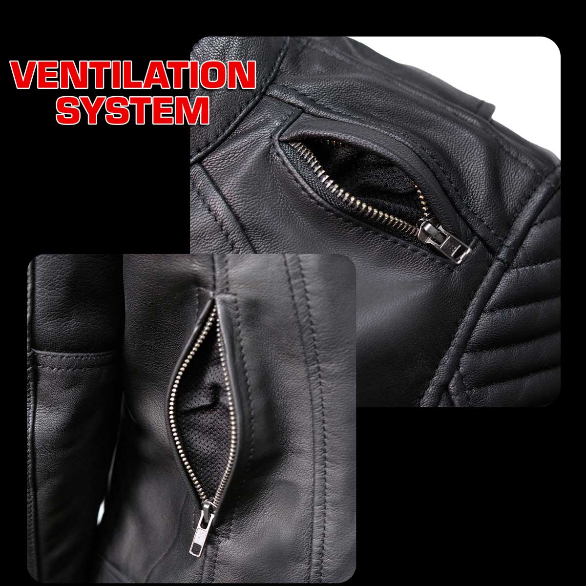 Milwaukee Motorcycle Clothing Co. Women's Foxy Scooter Style Black Premium Leather Jacket w/ Mandarin Collar MMC20000