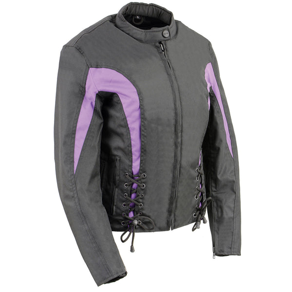 Nexgen SH2188 Women's Black and Purple Textile Motorcycle Riding