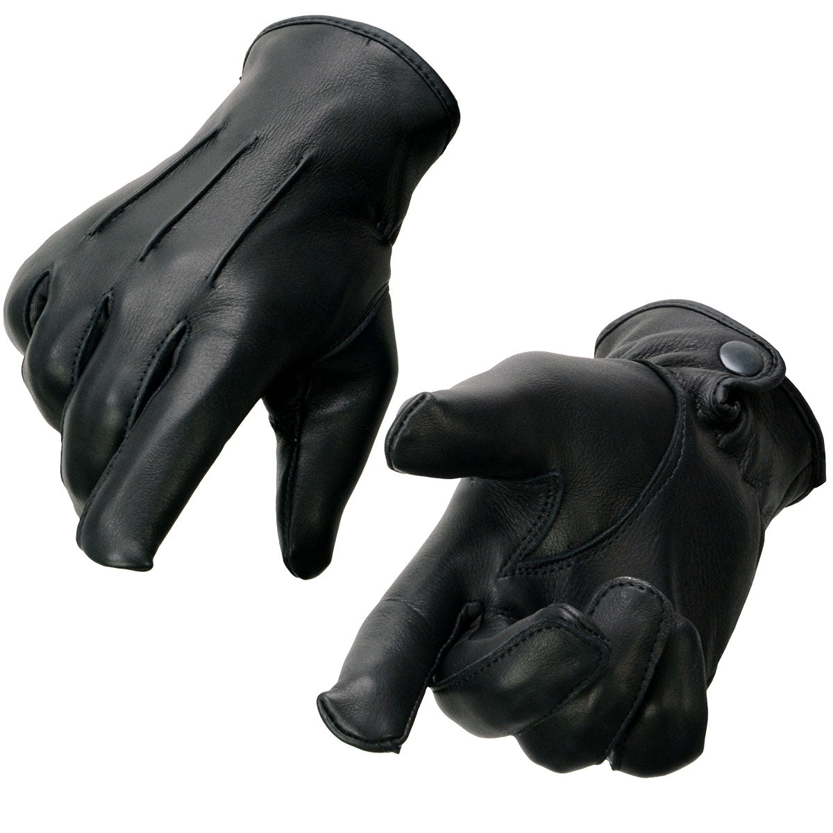 Milwaukee Leather SH875 Men's Black Thermal Lined Deerskin Leather Gloves