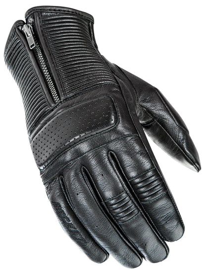 Joe Rocket Cafe Racer Men's Black Leather Gloves