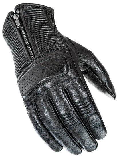 Joe Rocket Cafe Racer Men's Black Leather Gloves