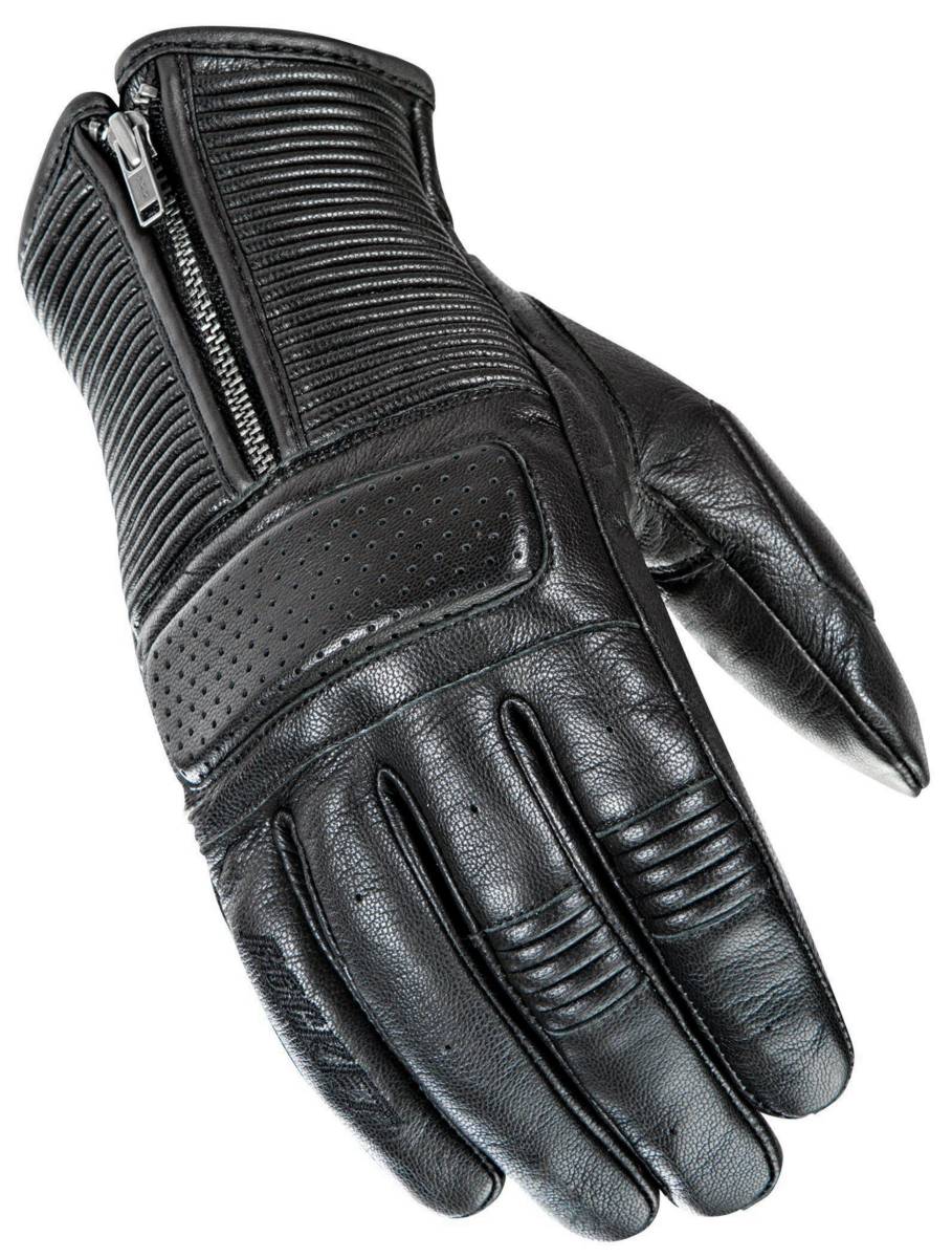 Joe Rocket Cafe Racer Mens Black Leather Gloves