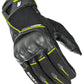 Joe Rocket Super Moto Mens Black/Hi-Viz Yellow Leather Gloves