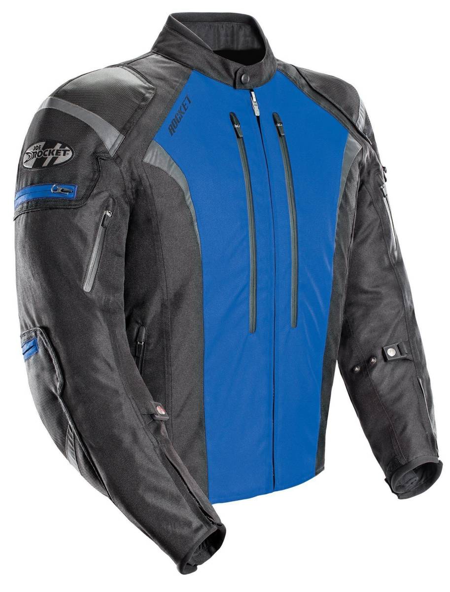Joe Rocket Atomic 5.0 Mens Black/Blue Textile Jacket