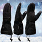 Milwaukee Leather MG17501SET Men’s Heated Black Leather/Textile Winter Gloves /Harness Wire and i-Touch