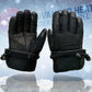 Milwaukee Leather MG17501SET Men’s Heated Black Leather/Textile Winter Gloves w/Battery/Harness Wire and i-Touch