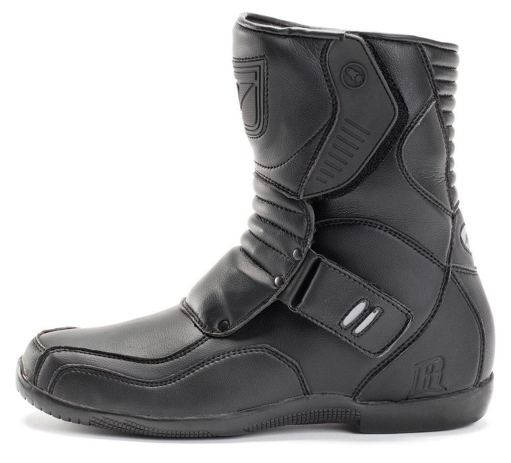 Joe Rocket Mens Solid Black Leather Mercury  Motorcycle Boots