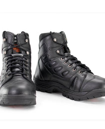 Milwaukee Leather MBM9115 Men's Black Leather 6-Inch Swat Style-Tactical Motorcycle Rider Biker Boots
