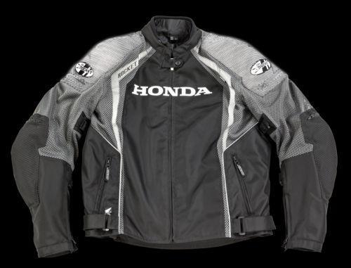 Joe Rocket Honda VFR Men's Black And Gunmetal Mesh Jacket