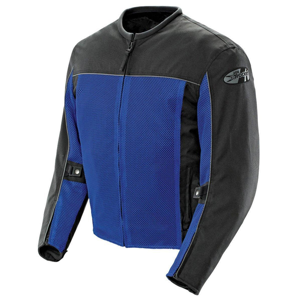 Joe Rocket Velocity Mens Blue/Black Mesh Motorcycle Jacket