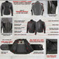 Milwaukee Leather LKM1700 Men's Premium Black Buffalo Leather Cruiser Motorcycle Jacket with CE Armort Protection