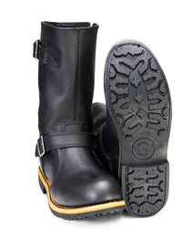 Milwaukee Leather MBM9066 Men's Antique Black Classic Engineer Motorcycle Riding Boots