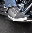 Milwaukee Leather MBM9117 Men's Dark Grey Suede and Grey Canvas Street Riding Shoes w/ Dual Closure/Ankle Support