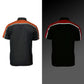 Milwaukee Motorcycle Clothing Co. Men’s Blk/Orange Mechanic Work Shirt – w / Reflective Strip, Rider‑Built MDM11603
