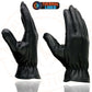 Milwaukee Leather MG7715 Women's Black Leather Thermal Lined Motorcycle Gloves w/ Cinch Wrist Closure