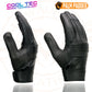 Milwaukee Leather MG7736 Women's Black Leather Gel Palm Motorcycle Gloves w/ Flex Knuckles and Cool-Tec Treatement