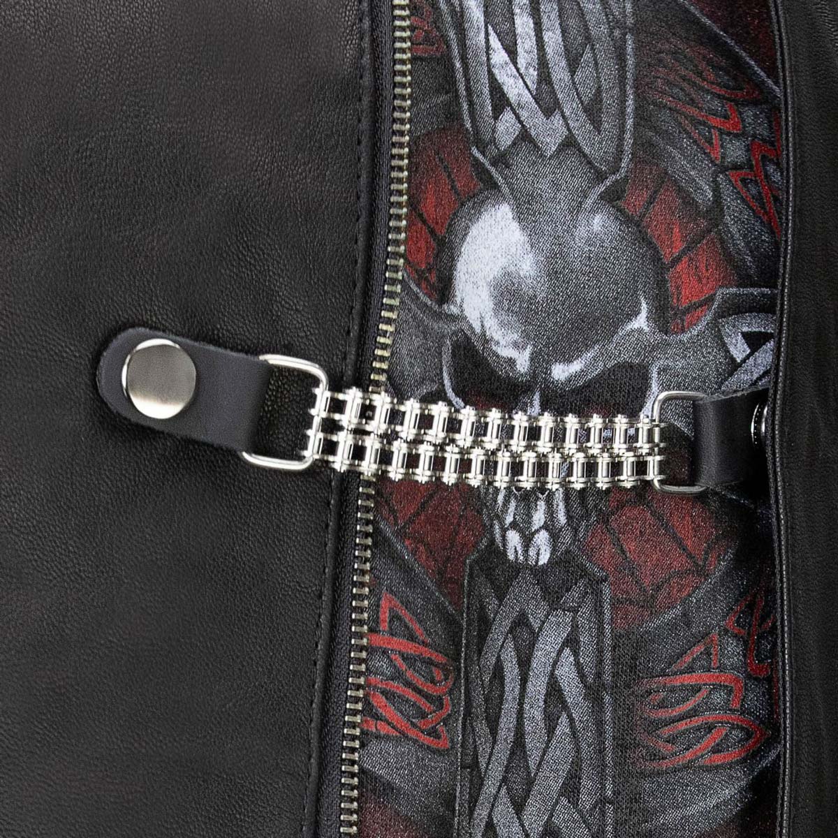 Milwaukee Leather Classic Chrome Snap Button Vest Extender w