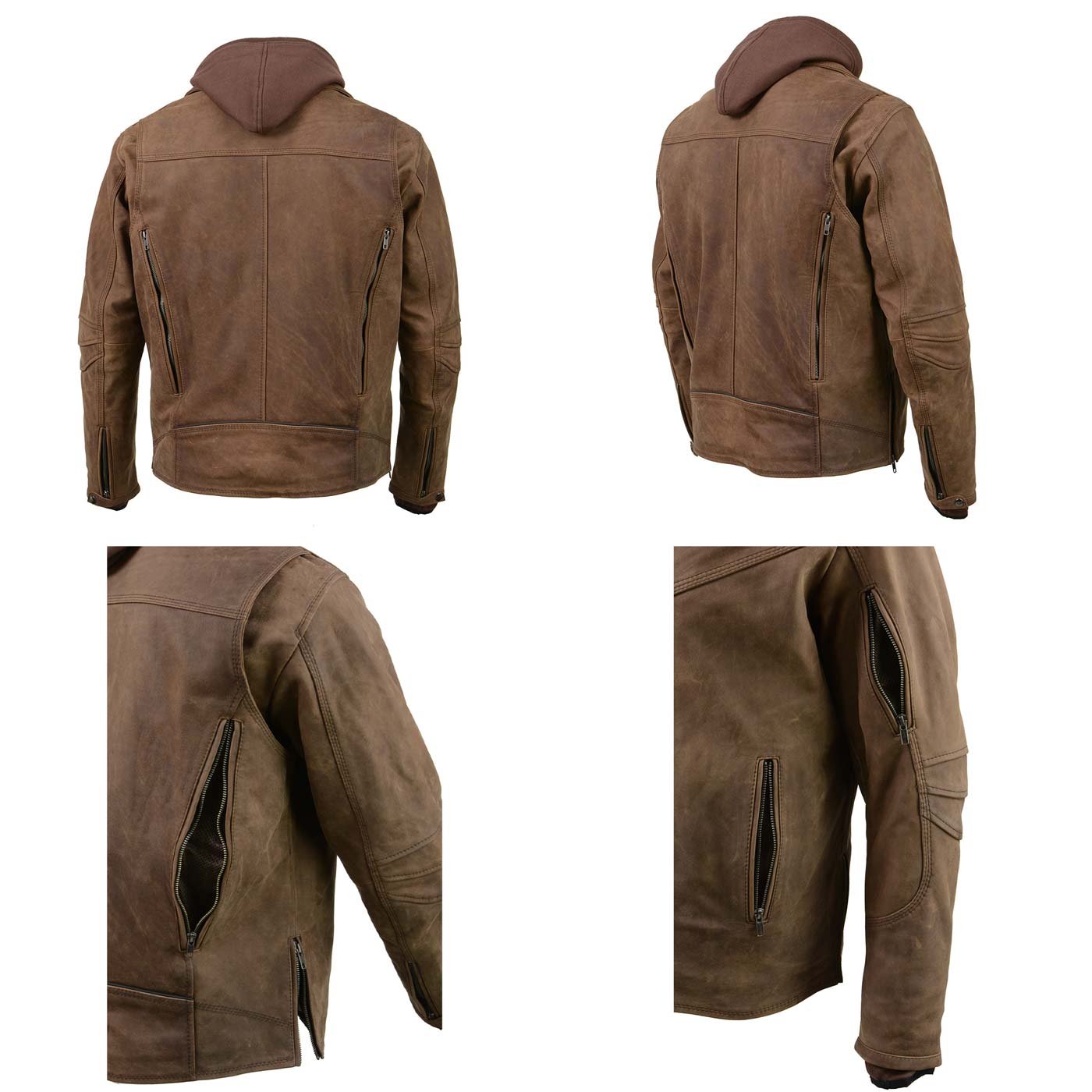 Milwaukee Leather MLM1511 Men's 'Vagabond' Vintage Crazy Horse