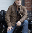 Milwaukee Leather MLM1518 Men's 'Scoundrel' Vintage Crazy Horse Brown Leather Jacket w/ Removable Hoodie