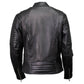 Milwaukee Motorcycle Clothing Co. Women's Foxy Scooter Style Black Premium Leather Jacket w/ Mandarin Collar MMC20000