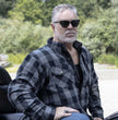 Milwaukee Leather MPM1630 Men's Plaid Flannel Biker Shirt w/ CE Armor - Reinforced w/ Aramid Fibers