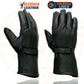 Milwaukee Leather SH864TH Men's Thermal Lined USA Deerskin Black Leather Gauntlet Motorcycle Winter Gloves