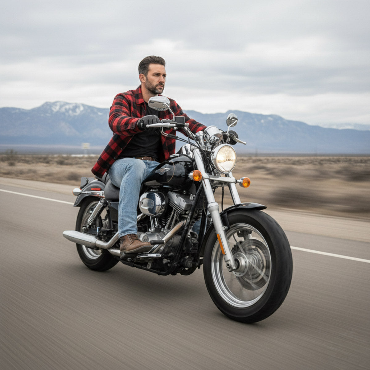 Milwaukee Leather MDM5003 Men's Blue Armored Motorcycle Riding Denim Jeans Reinforced with Aramid Fibers
