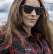 Hot Leathers FLL3009 Ladies Black and Red Flannel Long Sleeve Shirt