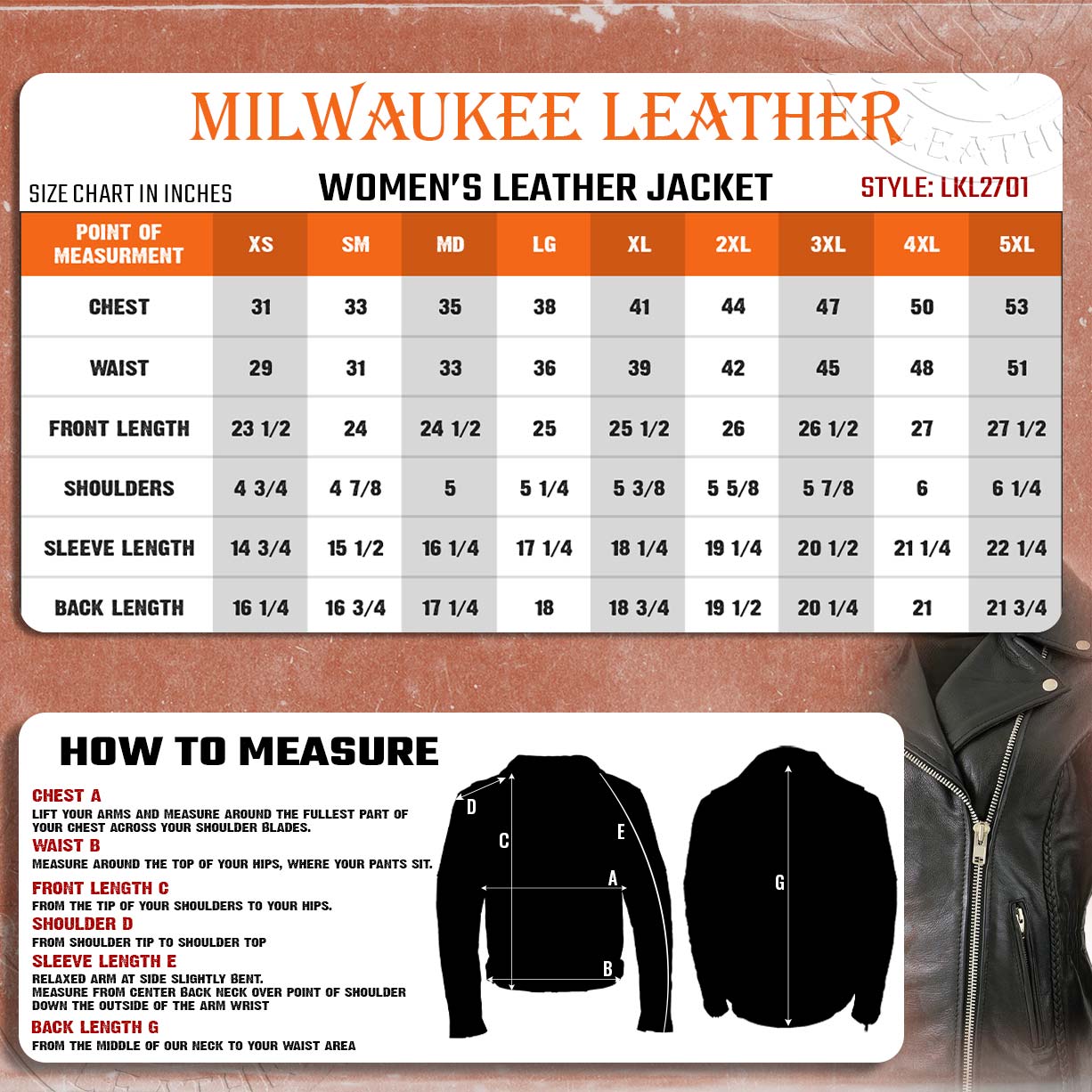 Milwaukee Leather LKL27001 Women's Classic Braided Premium Black Leather Fitted Motorycle Riders Biker Jacket