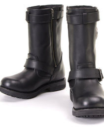 Milwaukee Leather MBL9359 Women's Black 11-Inch Classic Engineer Motorcycle Leather Boots