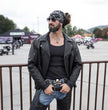 Milwaukee Leather MLM1516 Black Real Leather Motorcycle Jacket for Men – Vintage Brando Style Biker Jacket
