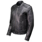 Milwaukee Motorcycle Clothing Co. Women's Foxy Scooter Style Black Premium Leather Jacket w/ Mandarin Collar MMC20000