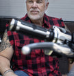 Milwaukee Leather MNG11692 Men’s Classic Black and Red Button-Down Flannel Cut Off Frayed Sleeveless Casual Shirt