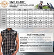Milwaukee Leather MNG11692 Men’s Classic Black and Red Button-Down Flannel Cut Off Frayed Sleeveless Casual Shirt