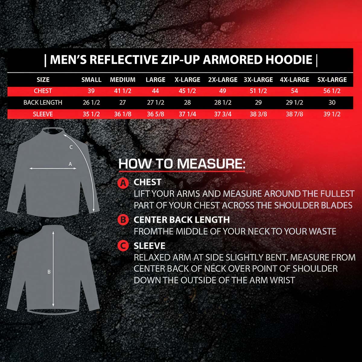 Milwaukee Leather Men's Bare Bones Charcoal Reflective Skull CE Armored Riding Hoodie, Shoulder and Elbow Armor - MPM1799