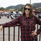 Hot Leathers FLL3009 Ladies Black and Red Flannel Long Sleeve Shirt