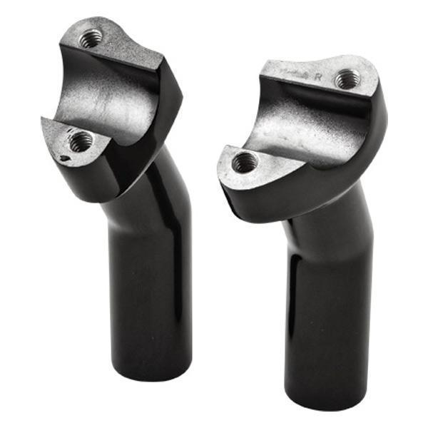 HardDrive Forged Black Pullback Style Handlebar Risers with 5.5in. Rise for Har
