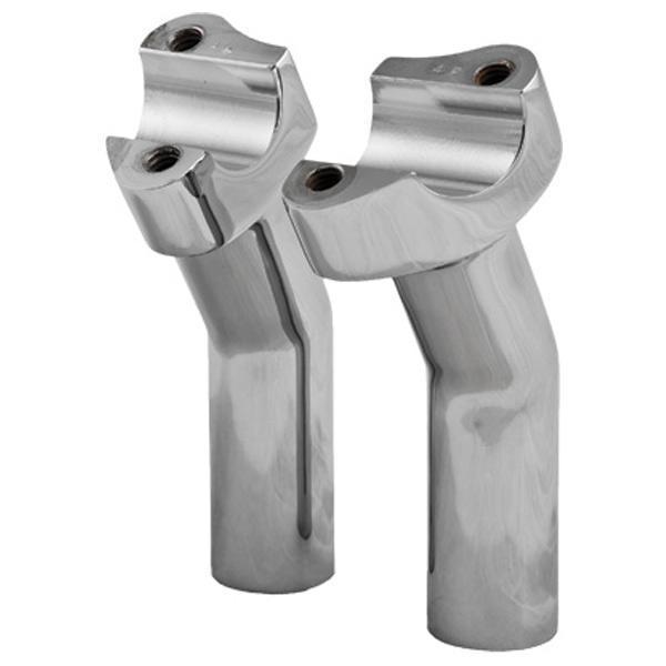 HardDrive Forged Chrome Pullback Style Handlebar Risers with 5.5in. Rise for Ha