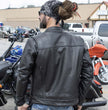 Milwaukee Leather MLM1506 Men's Black Premium Leather Motorcycle Jacket w/ Utility Pockets Cool-Tec Leather Treatement