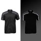 Milwaukee Motorcycle Clothing Co. MDM11601 Men's Black and Grey Button Up Mechanic Shirt w/ Reflective Stripe