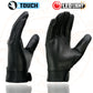 Milwaukee Leather MG7599 Men's Black Leather Motorcycle Gloves w/ i-Touch Screen and Led Finger Light