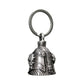 Milwaukee Leather MLB9045 'Helmet Skull' Motorcycle Good Luck Bell | Key Chain Accessory for Bikers