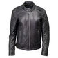 Milwaukee Motorcycle Clothing Co. Women's Foxy Scooter Style Black Premium Leather Jacket w/ Mandarin Collar MMC20000