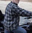 Milwaukee Leather MPM1630 Men's Plaid Flannel Biker Shirt w/ CE Armor - Reinforced w/ Aramid Fibers