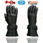 Milwaukee Leather SH870 Women's USA Deerskin Black Leather Gauntlet Winter Gloves w/ Gel Palm