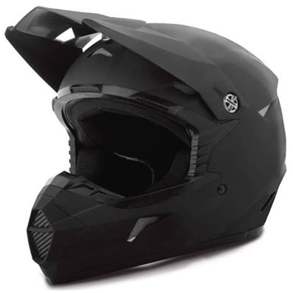 GMax MX46 Uncle Matte Black Youth Motocross Helmet