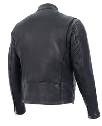 Milwaukee Leather USA MADE MLJKM5006 Men's Black Rumble Premium Leather Motorcycle Jacket