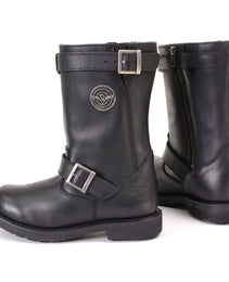 Milwaukee Leather MBL9359 Women's Black 11-Inch Classic Engineer Motorcycle Leather Boots