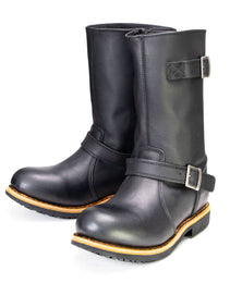 Milwaukee Leather MBM9066 Men's Antique Black Classic Engineer Motorcycle Riding Boots