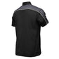Milwaukee Motorcycle Clothing Co. MDM11601 Men's Black and Grey Button Up Mechanic Shirt w/ Reflective Stripe